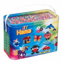 Намистини Термомозаїка 30000 шт 50 кольорів 5мм Hama 208-68