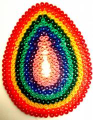 Поле для термомозаїки ( форма ) Яйце Міді 5+ Hama 260