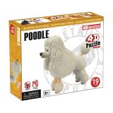 Обємний пазл 3d Собака Пудель 4D Master 26537