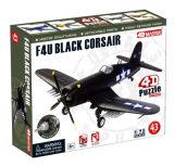 Объемный пазл 3d Самолет F4U Black Corsair 4D Master 26906