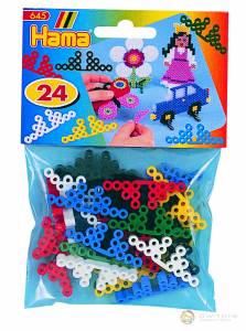 Підставки для термомозаики для намистин 5 мм 24шт 6 кольорів Hama 645