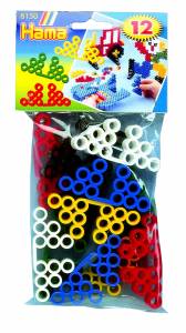 Підставки термомозаики для намистин 10 мм 12шт 6 кольорів Hama 8150