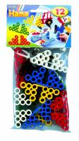 Підставки термомозаики для намистин 10 мм 12шт 6 кольорів Hama 8150