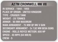 Конструктор Cobi World of Tanks Кромвель 505 деталей Cobi-3002