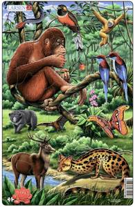 Пазлы Larsen Джунгли №2 серия Миди H21-2