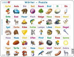 Пазли Larsen Вчися читати по-німецьки серія Максі LS41-DE