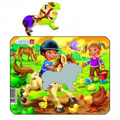 Пазли Larsen Ферма Маленький наїзник серія Міні Z11-1