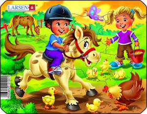 Пазли Larsen Ферма Маленький наїзник серія Міні Z11-1