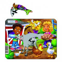 Пазли Larsen Ферма Діти і теля серія Міні Z11-4