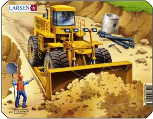 Пазли Larsen Бульдозер серія Міні Z3-2